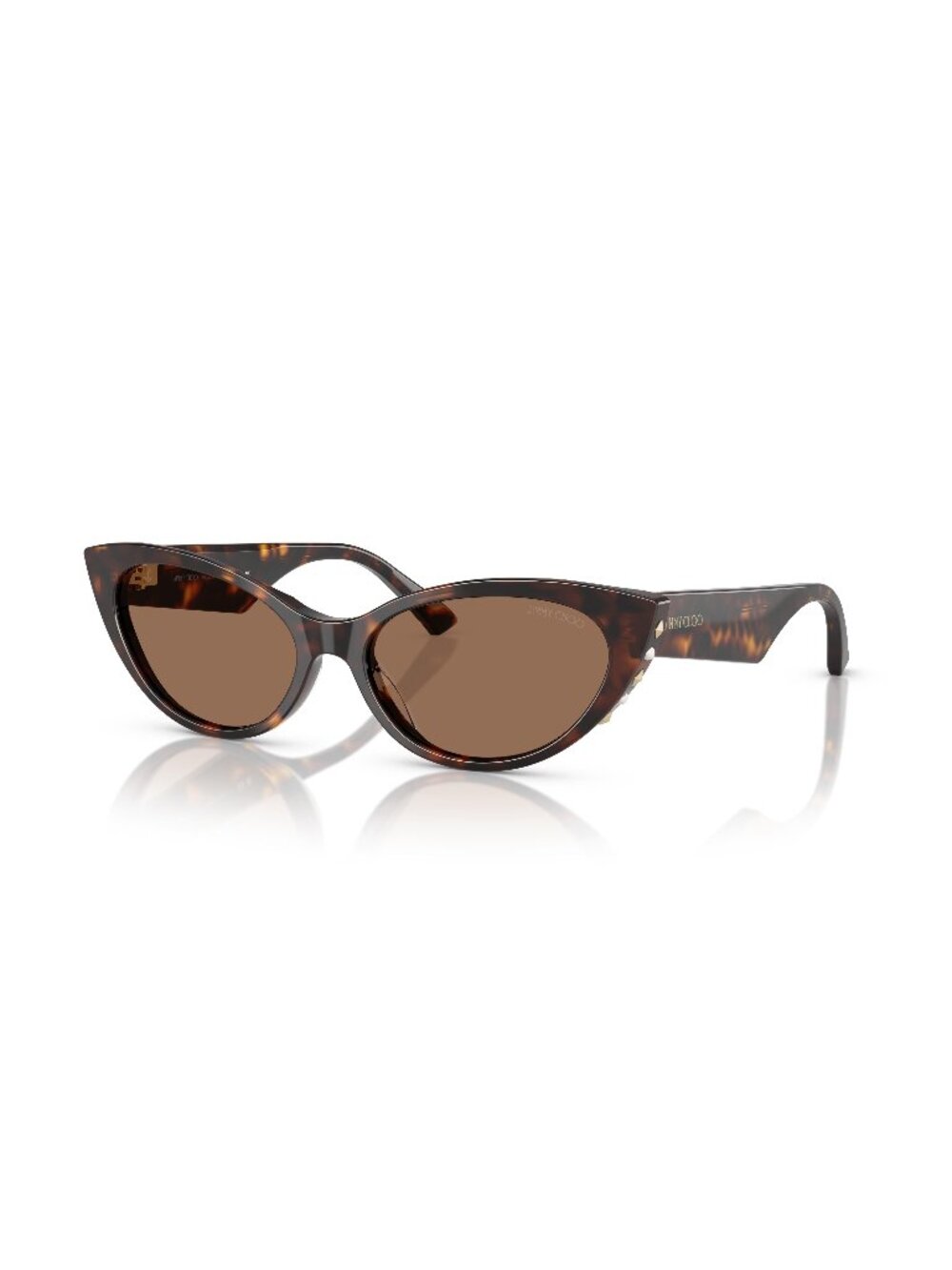 New Jimmy Choo Women's Sunglasses Havana Butterfly Brown Lens Acetate Frame 55